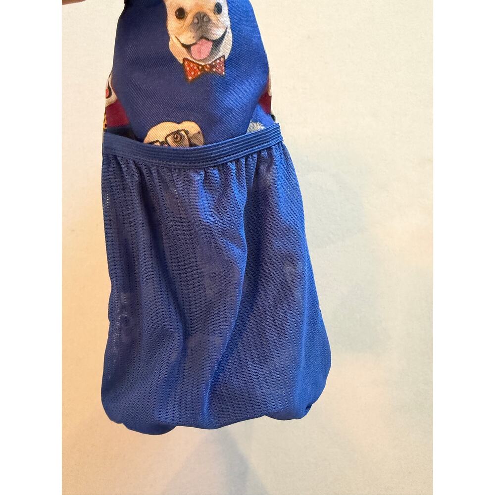 Rongrong DeVoe Dog Print Insulated Tote Bag Blue Lunch Bag Pet Lover Cooler Tote - Picture 5 of 7